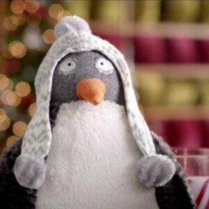 Pier 1 Imports Teeter the Penguin Winter Holiday Plush Stuffed Animal Plushie